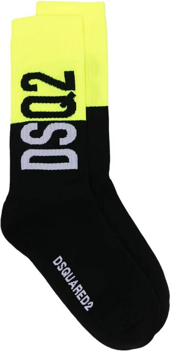 Dquared2 Calza Uomo Dsquared2 Art. Dfv142760 P-E 23 Colore Foto Misura A Scelta BLACK/YELLOW FLUO