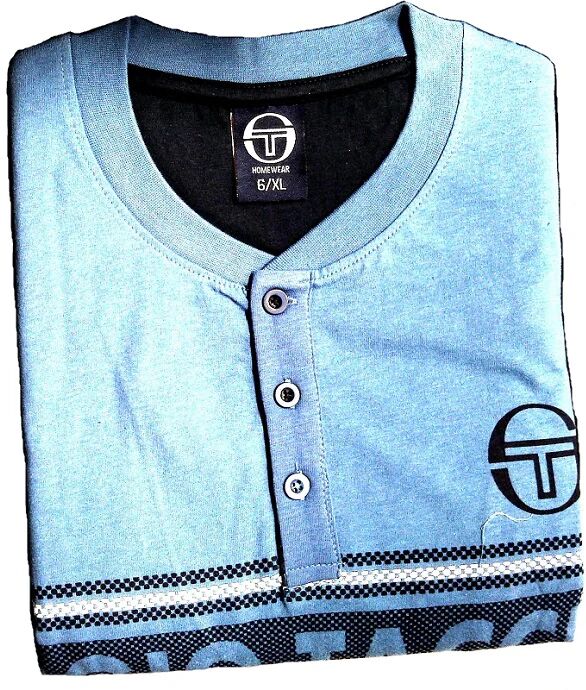 SERGIO TACCHINI Pigiama Uomo In Cotone Primaverile Art Pg36091 Colore A Scelta Misura A Scelta BLUETTE