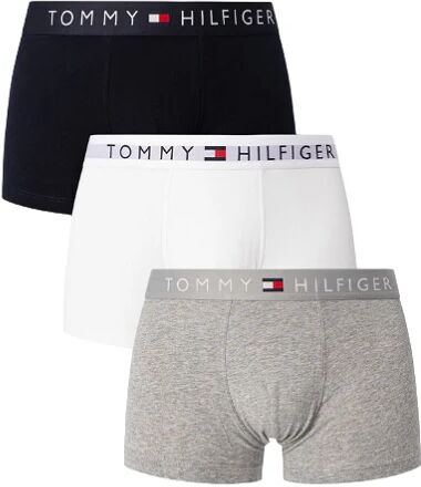 Tommy Hilfiger 3pk Boxer Uomo Art Um0um03181 GREY HTR/WHITE/DESERT SKY