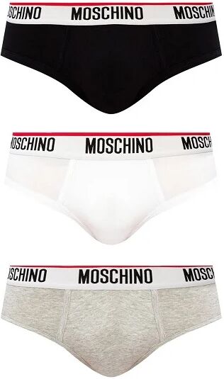 MOSCHINO 3 Pack Slip Uomo Art A4705 5670 5555 Colore Foto Misura A Scelta foto XS