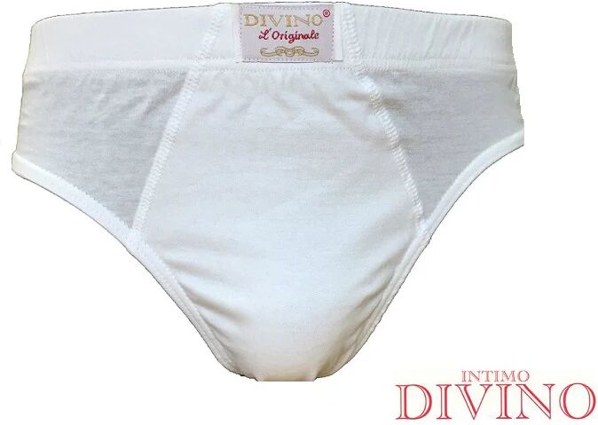 DIVINO Slip Uomo In Cotone Art. 74 Calibrato Col. Bianco Mis. 9-10 BIANCO 9