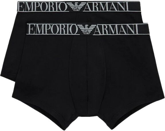 Giorgio Armani 2 Boxer Uomo Art 111769 0a720 23820 Colore Foto Misura A Scelta NERO S