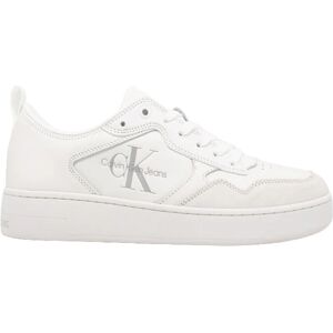 EA7 Scarpe Uomo Calvin Klein Art Ym0ym00574 TH OPTIC WHITE LARGE LOGO