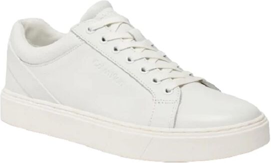 Calvin Scarpe Uomo Art Hm0hm01292 TH OPTIC WHITE LARGE LOGO