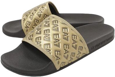 EA7 Ciabatte Uomo Art Xcp010 Xk340 BLACK+GOLD