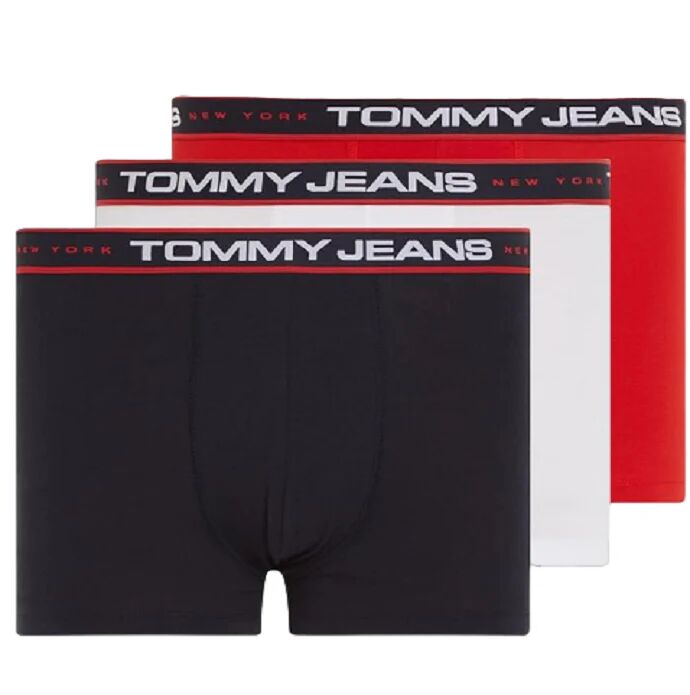 Tommy Hilfiger 3pk Uomo Art. Um0um02968 DEEPCRIMSON/WHITE/DESERTSKY