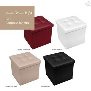 LOVELY HOME Pouf Art Big Big Misura 50x50x50 Cm Colore A Scelta BORDEAUX UNICA