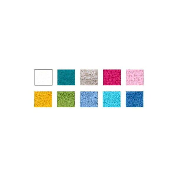 zambetti set arcobaleno 1 asciugamano + 1 ospite in spugna colore a scelta misura unica bianco 50x100