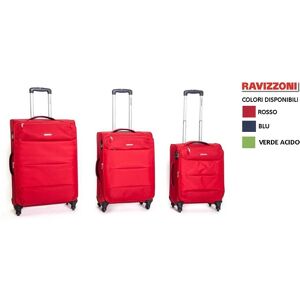 RAVIZZONI Trolley Art Ambra Colore A Scelta Misura 66x40x27 Cm ROSSO 66X40X27 CM