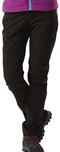 FLYGAGA Pantaloni Trekking Donna Invernali Impermeabile Pantaloni Sci Termici Softshell Pantaloni Escursionismo Caldo Pantaloni Softshell All'aperto