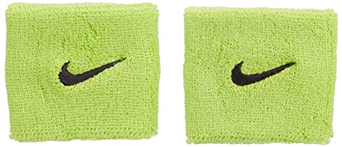 Nike Swoosh, Coppia di Polsini Unisex, Verde (Atomic Green/Black), Taglia unica (uomo)