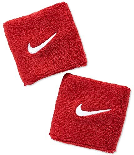 Nike Swoosh, Coppia di Polsini Unisex, Rosso (Varsity Rosso/Bianco), Taglia unica (uomo)