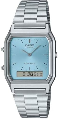 Casio Orologio Analogico al Quarzo Donna con Cinturino in Acciaio Inossidabile AQ-230A-2A1MQYES