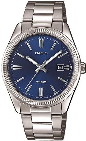 Casio Orologio Analogico Quarzo Uomo con Cinturino in Acciaio Inox MTP-1302PD-2AVEF