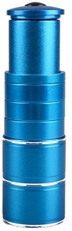 TRIWONDER Prolunga Forcella Sterzo 28,6 mm MTB, Altezza Regolabile Rialzo Sterzo del Manubrio da Bici MTB Bicicletta (Blu2 - Lunghezza 123mm)