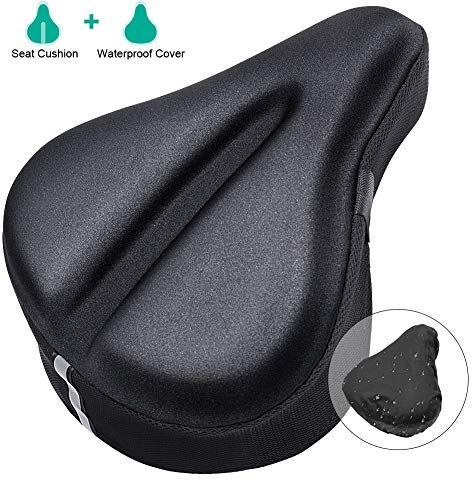 AceList Coprisella Bici Morbido, Sella per Bicicletta Cover/Coprisella Cyclette Gel per Interno All'Aperto Bici con Copertura Impermeabile(28 * 26cm)