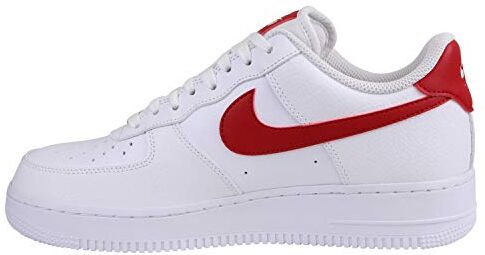 Nike Wmns Air Force 1 '07, Scarpe da Basket Donna, White Gym Red Metallic Gold, 39 EU