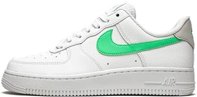 Nike Wmns Air Force 1 '07, Scarpe da Basket Donna, White Green Glow Lt Bone White, 42.5 EU