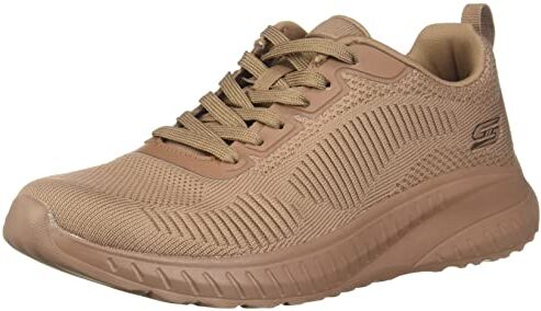 Skechers Bobs Squad Chaos Face Off, Scarpe sportive Donna, Clay Engineered Knit, 36 EU