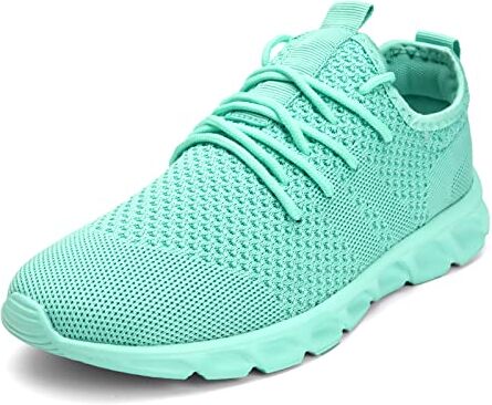 Damyuan Donna Scarpe da Running Ginnastica Camminata Sportive Tennis Palestra Basket Sport Outdoor Fitness Sneakers Verde 39 EU