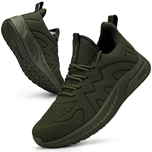 Feethit Donna Scarpe da Ginnastica Sportive ConfortevoleSneakers Casual all'Aperto Verde Militare 40