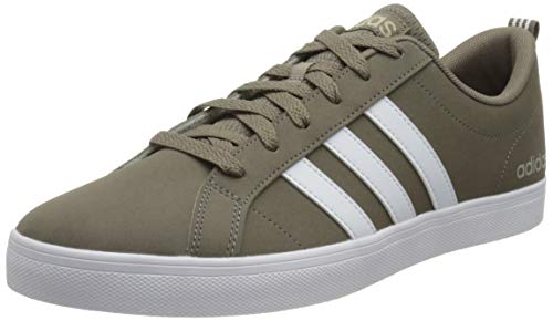 adidas vs pace, scarpe da skateboard uomo, simple brown/footwear white/core black, 43 1/3 eu