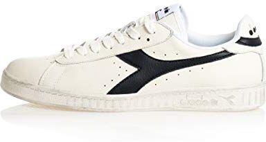 Diadora Game L Low Waxed, Sneaker Unisex - Adulto, White Black Bw, 38 EU