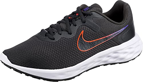 Nike Revolution 6, Scarpe de Gimnastica Uomo, Anthracite Rush Orange White, 44 EU