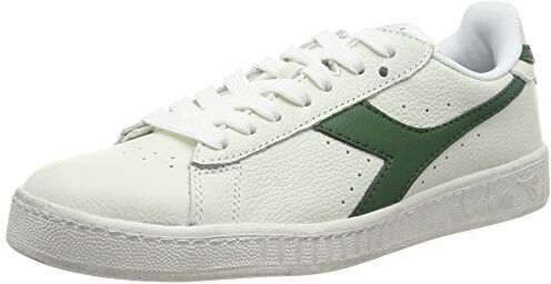 Diadora Game L Low Waxed, Sneaker Unisex - Adulto, White Green, 38 EU