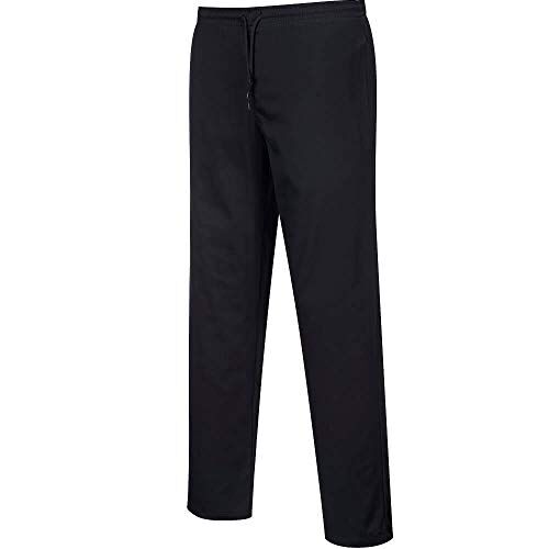 Portwest Pantaloni da cucina, colore nero, idrorepellente Nero Large