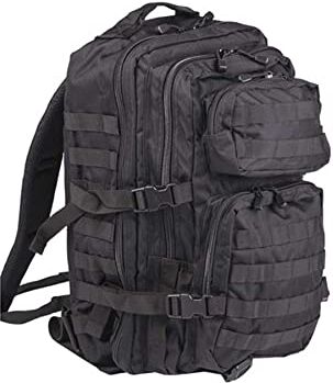 Mil-Tec Military Army Patrol Zaino da assalto 36L MOLLE, tattico e da pattuglia, nero