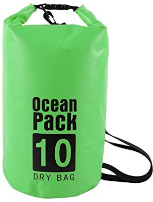 JIMACRO Borsa Impermeabile con Tracolla Regolabile, 20L Resistente Roll-Top Zaino da Viaggio, Dry Bag con Chiusura Custodia Impermeabile, Borsa Waterproof per Spiaggia, Trekking, Barca, Pesca, Rafting