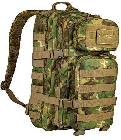 Mil-Tec US Assault Pack, Zaino, taglia unica, Woodland Arid