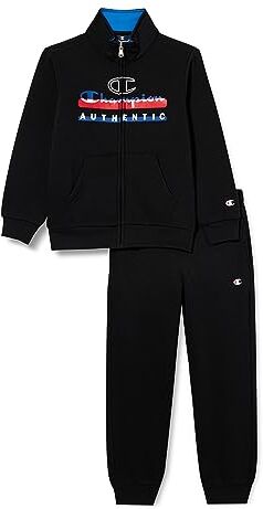 Champion Legacy Legacy Sweatsuits B - Graphic Shop Powerblend Fleece Full Zip Tuta sportiva, Nero, 13-14 anni Bambino FW23