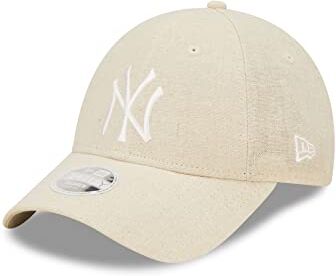 New Era Baseball Fanartikel York Yankees MLB Frauen Beige Leinen verstellbar 9Forty Adjustable cap - One-Size