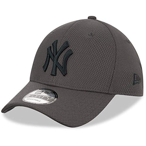New Era Diamond Era 9Forty - Berretto Regolabile NY Yankees, Colore Grigio Scuro