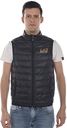 EA7 Emporio Armani Gilet Uomo Modello 8npq01 Pn29z, Nero/Gold M