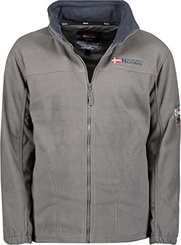 Geographical Norway - Calda giacca da uomo in pile invernale/mezza stagione grigio scuro S