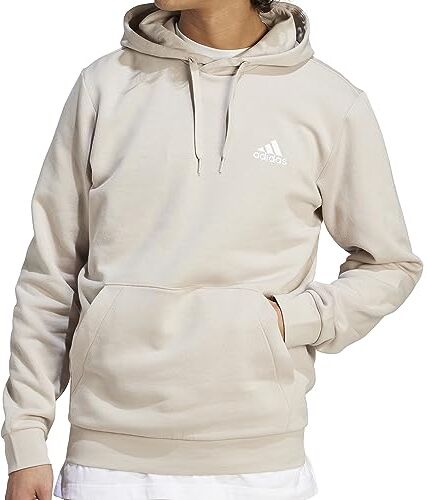 Adidas Essentials Fleece Felpa da Uomo, Wonder Beige, XS