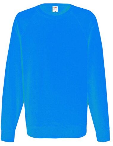 Fruit of the Loom - Felpa Girocollo Maniche Raglan - Uomo (M) (Azzurro)