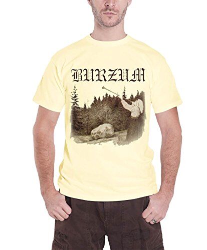 Burzum T Shirt Filosofem band logo Ufficiale Uomo nuovo Cream