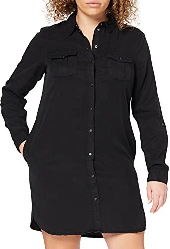 Vero Moda Vmsilla LS Short Dress Blck Noos Ga Vestito, Nero (Black Black), 48 (Taglia Produttore: X-Large) Donna