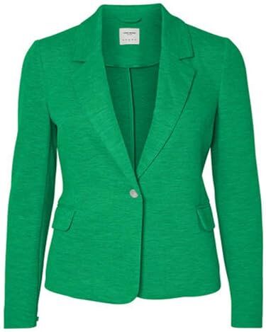 Vero Moda VMJULIA LS Blazer DNM Noos Corto, Verde Acceso, 42 Donna