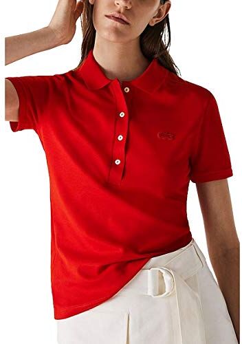 Lacoste PF5462 Polo, Red, 44 Donna