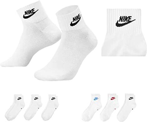 Nike U Nk NSW Evry Essential - Calze alla caviglia, confezione da 3 pezzi, 38-42