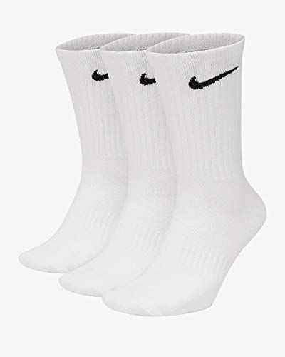 Nike - Set di 6 paia di calzini corti e 3 lunghi, colore: Bianco/Nero o misti, colori assortiti bianco 34/38 EU
