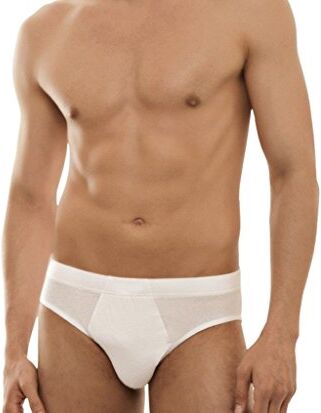 Liabel - 6 Slip Uomo 100% Cotone, Colore: Bianco, Taglia: 6