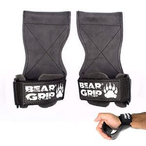 Bear GRIP Multi Grip Straps/Hooks, Premium Cinghie/Ganci per Sollevamento Pesi, Guanti Pesanti di Alta Qualità (standard in gomma)