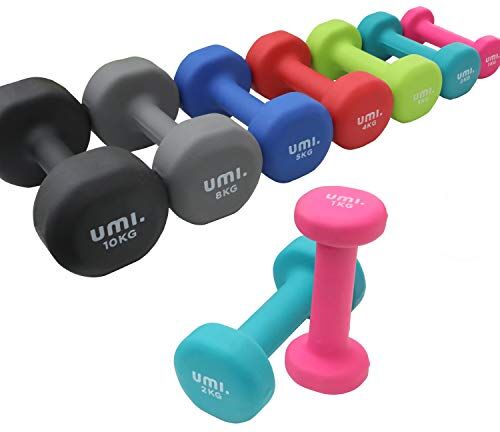 UMI. by Amazon - Neoprene Pesi manubri Esercizio Casa Palestra(Set di 2)