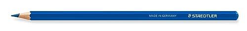 Staedtler Matite colorate Design Journey, blu, altamente pigmentate, mina morbida, legno proveniente da foreste certificate PEFC, classica forma esagonale, 6 matite colorate in scatola pieghevole,